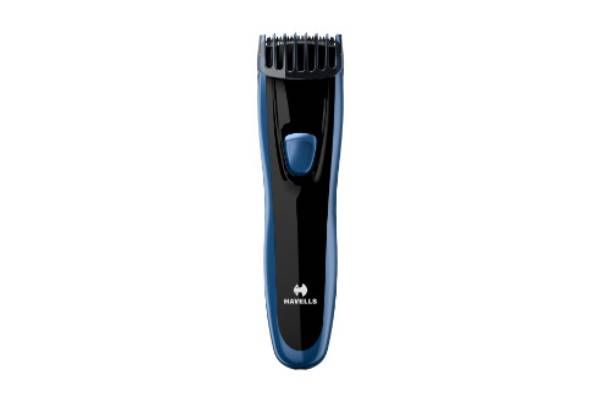 Silent Beard Trimmer Rechargeable (Black/Blue)